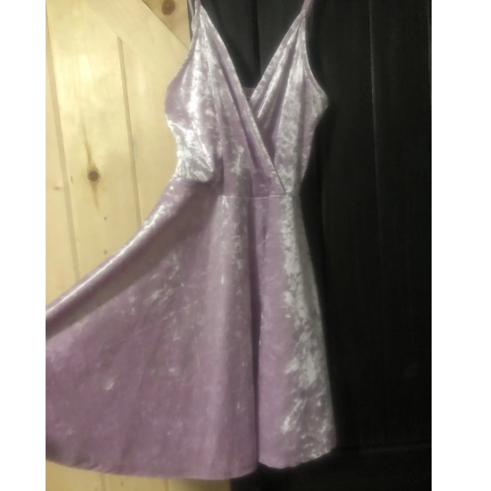 NWT Zumiez Pink Velour Skater Dress Size XS